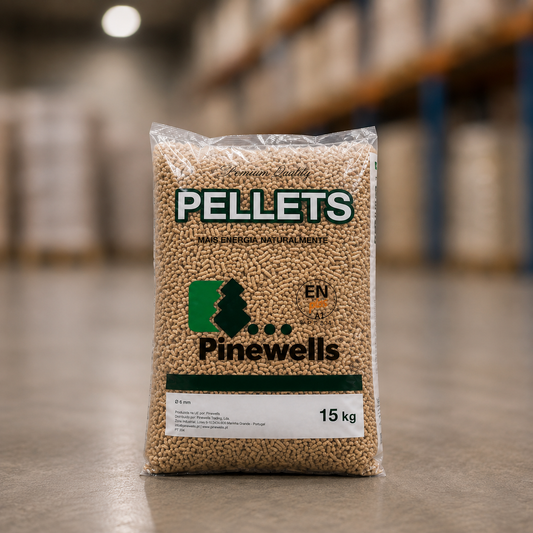 Pellets Pinewells – Palete de 67 Sacos de 15 kg | 1.005 kg