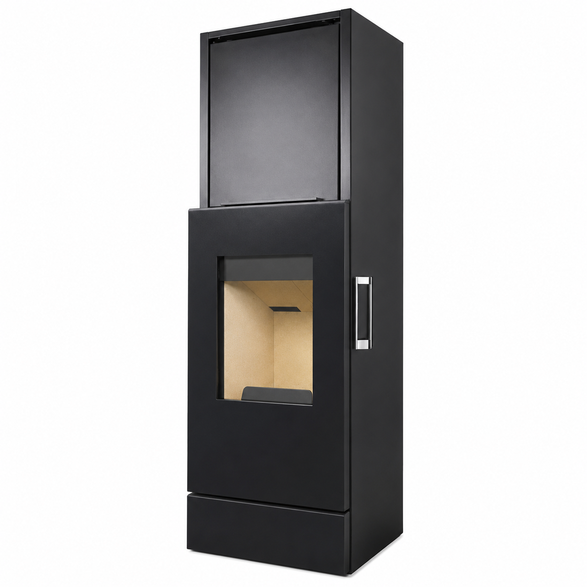 Salamandra a Lenha RIKA Impera 6 kW Steel Casing Black – Powerstone e Alta Eficiência