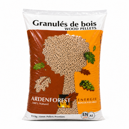 Pellets Ardenforest – Palete de 67 Sacos de 15 kg | 1.005 kg