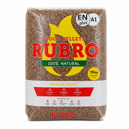 Pellets Rubro ENplus A1 – Palete de 67 Sacos de 15 kg | 1.005 kg