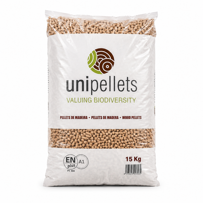 Pellets Unipellets – Palete de 67 Sacos de 15 kg | 1.005 kg