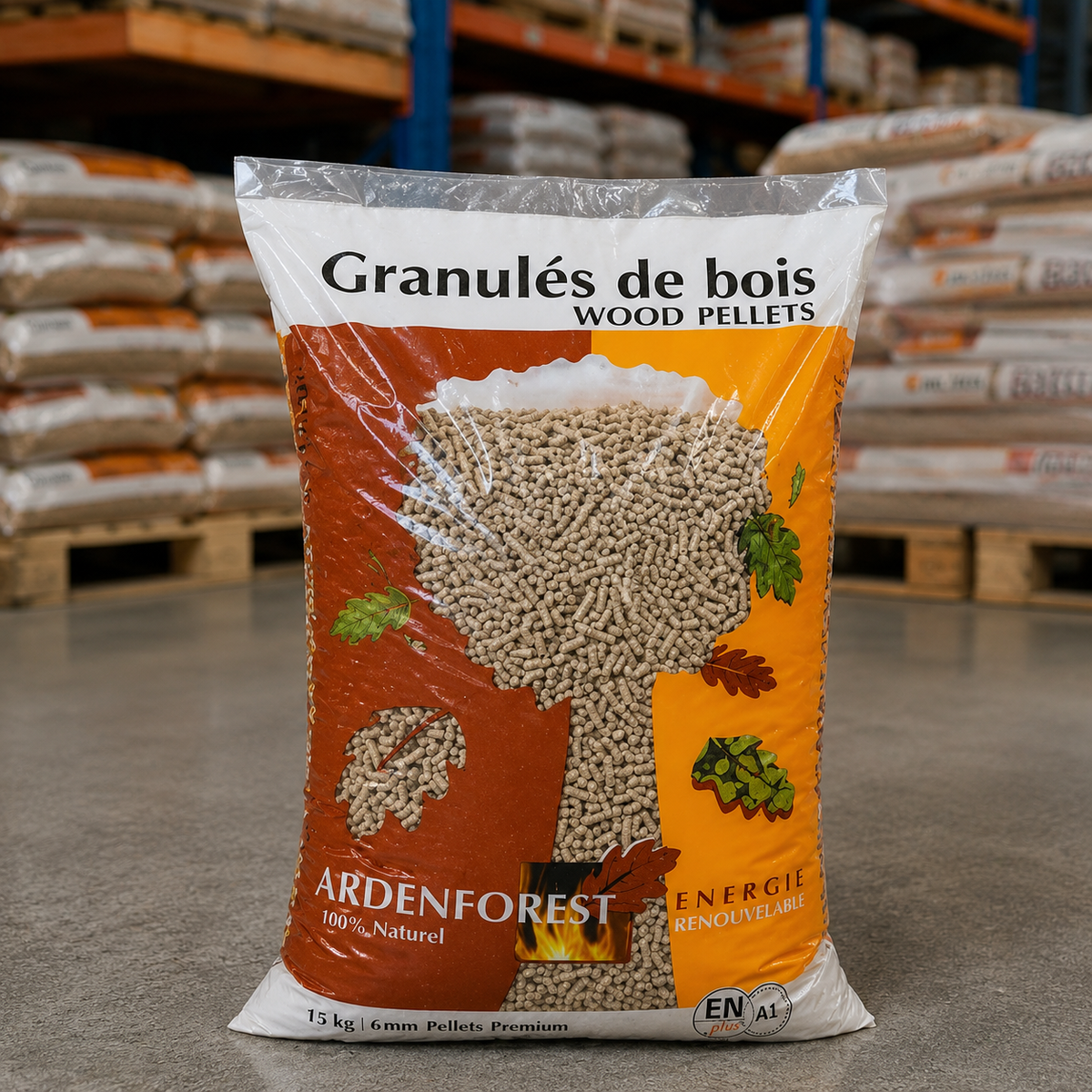 Pellets Ardenforest – Palete de 67 Sacos de 15 kg | 1.005 kg