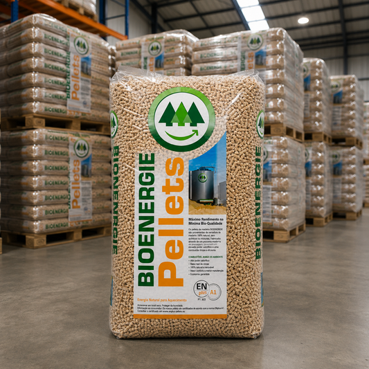 Pellets Bio Energy – Palete de 67 Sacos de 15 kg | 1.005 kg