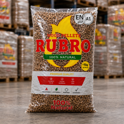 Pellets Rubro ENplus A1 – Palete de 67 Sacos de 15 kg | 1.005 kg