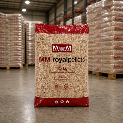 Pellets MM Royal – Palete de 67 Sacos de 15 kg | 1.005 kg