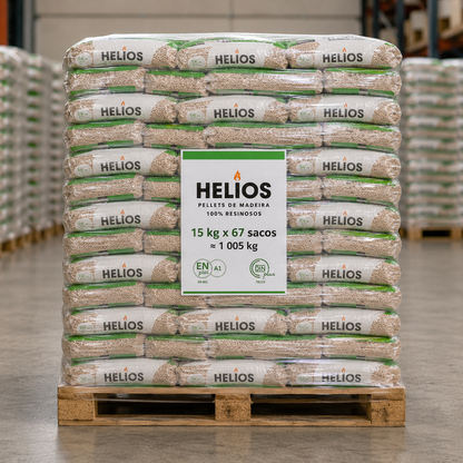 Pellets HELIOS – Palete de 67 Sacos de 15 kg | 1.005 kg