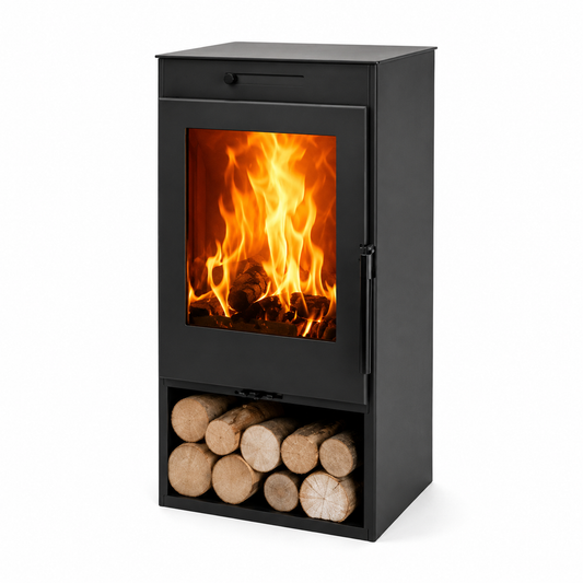 Salamandra a Lenha Panadero Zahara 6,3 kW – Classe A+, Ecodesign e Dupla Combustão