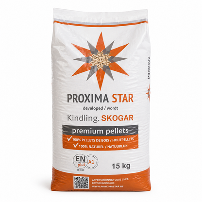 Pellets Proxima Star – Palete de 67 Sacos de 15 kg | 1.005 kg