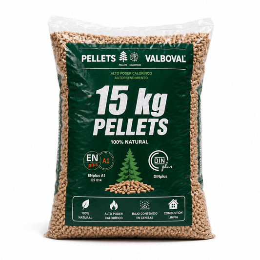 Pellets de Madeira Valboval – Palete de 67 Sacos 1.005 kg