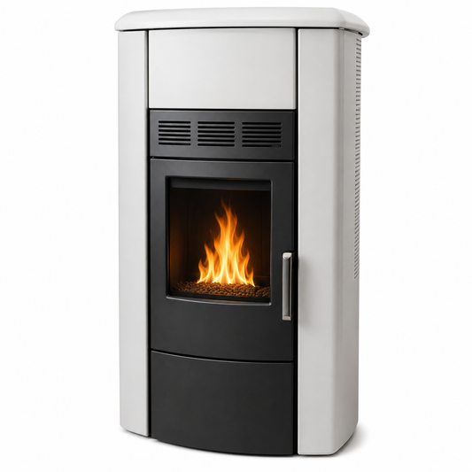 Salamandra a Pellets Palazzetti Ecofire Adele Silent 8,2 kW – Alta Eficiência e Funcionamento Silencioso