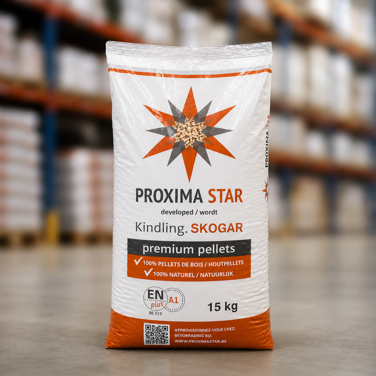 Pellets Proxima Star – Palete de 67 Sacos de 15 kg | 1.005 kg