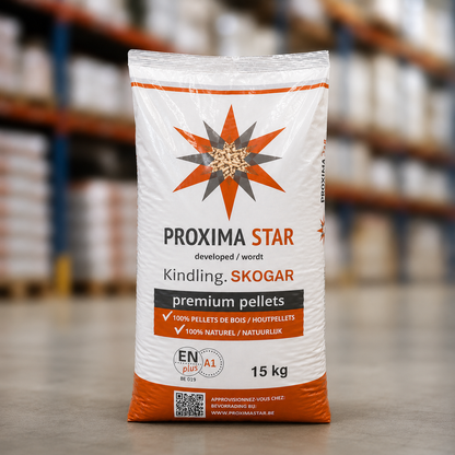 Pellets Proxima Star – Palete de 67 Sacos de 15 kg | 1.005 kg